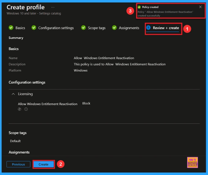 Allow or Block Windows Entitlement Reactivation using Intune Policy 10 Allow or Block Windows Entitlement Reactivation using Intune Policy - Fig.9