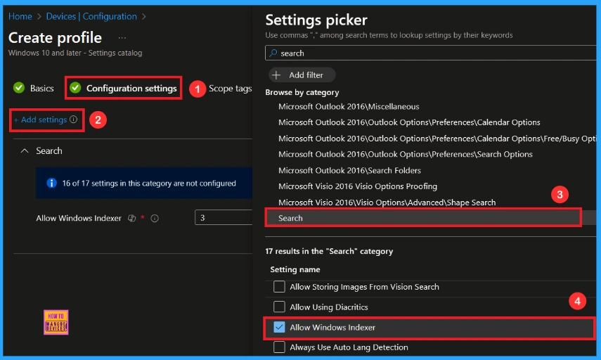 Enable Windows Indexer Policy to Speed up Search Result using Intune 5 Enable Windows Indexer Policy to Speed up Search Result using Intune - Fig.4