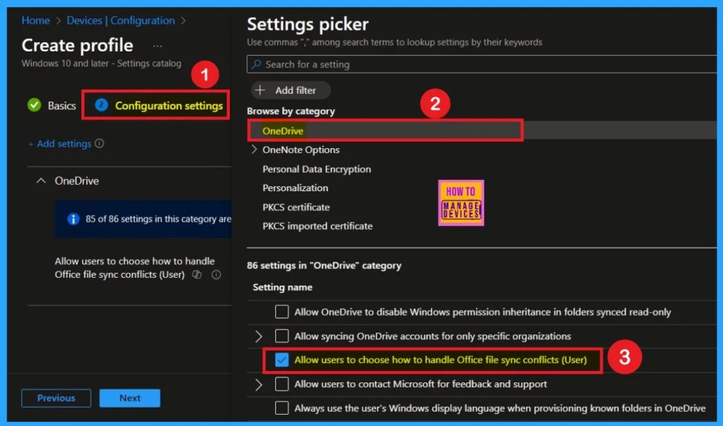 Allow Users to Choose Merging or Keeping Both Copies during Office File Sync Conflicts using Intune 4 Allow Users to Choose Merging or Keeping Both Copies during Office File Sync Conflicts using Intune -Fig.3