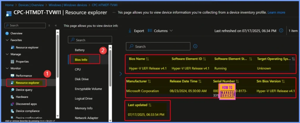 How to use Intune to Collect BIOS Information from Windows Devices 10 How to use Intune to Collect BIOS Informations from Windows Devices - Fig.10