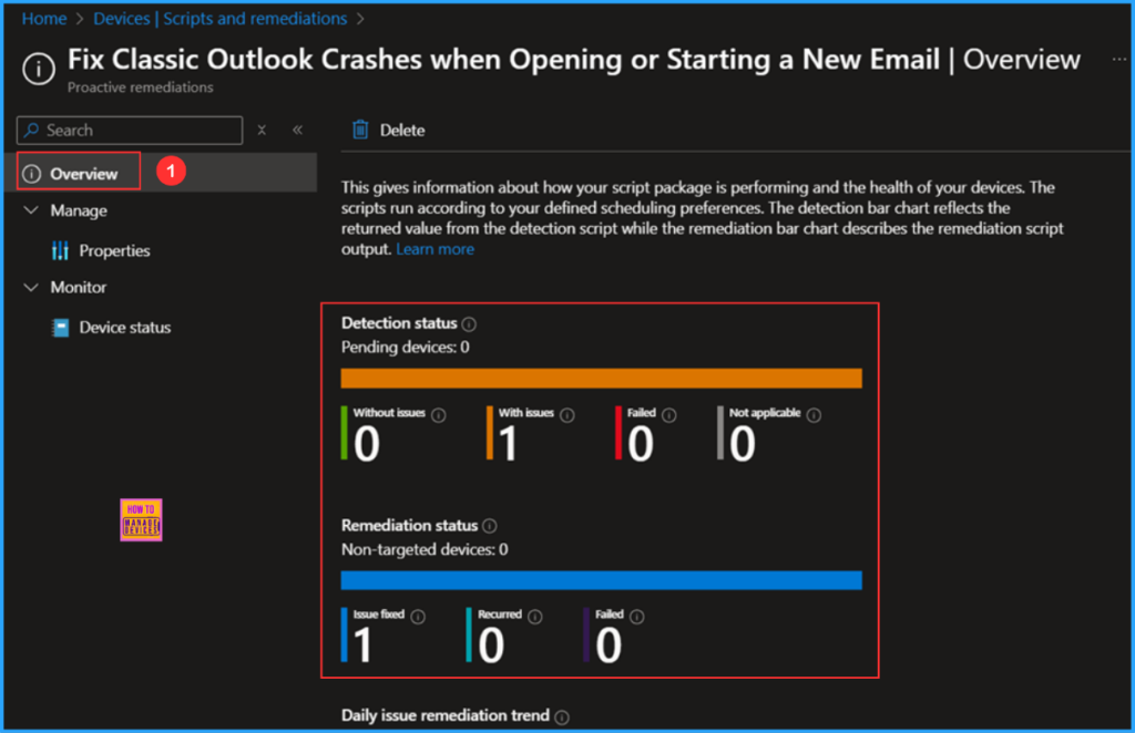 Best way to Fix Classic Outlook Crashes using Intune PowerShell Remediation Script 8 Best way to Fix Classic Outlook Crashes using Intune PowerShell Remediation Script. Fig. 8