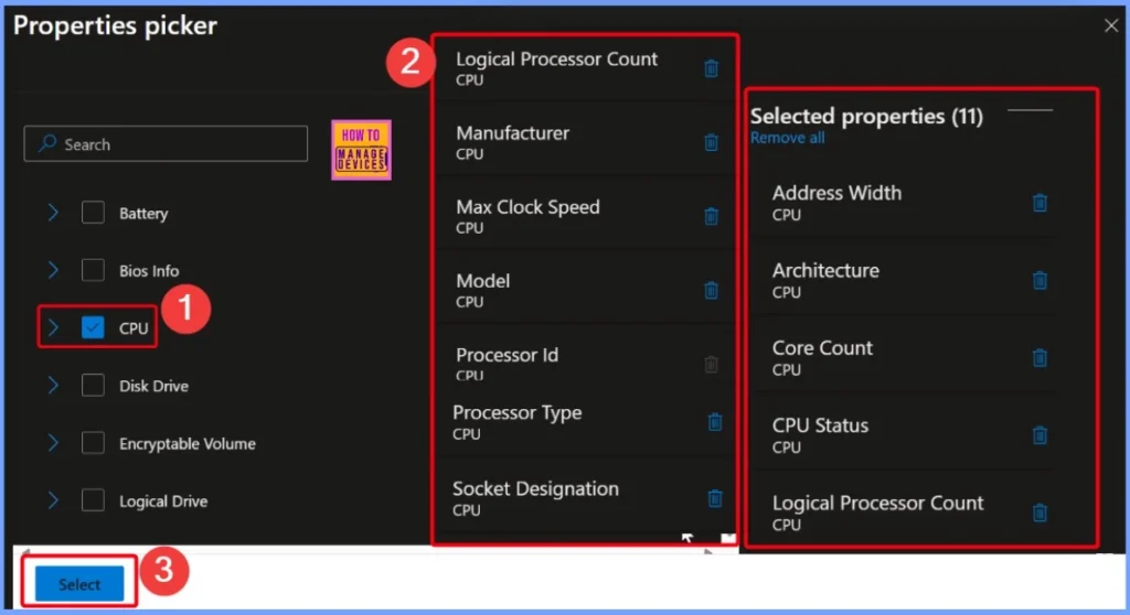 How to Retrieve CPU Information from Windows Devices using Intune 4 How to Retrieve CPU Information from Windows Devices using Intune - Fig.4