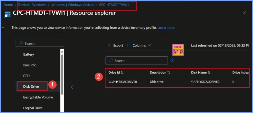 How to Collect Disk Drive ID Details using Intune Property Catalog 10 How to Collect Disk Drive ID Details using Intune Property Catalog - Fig.10