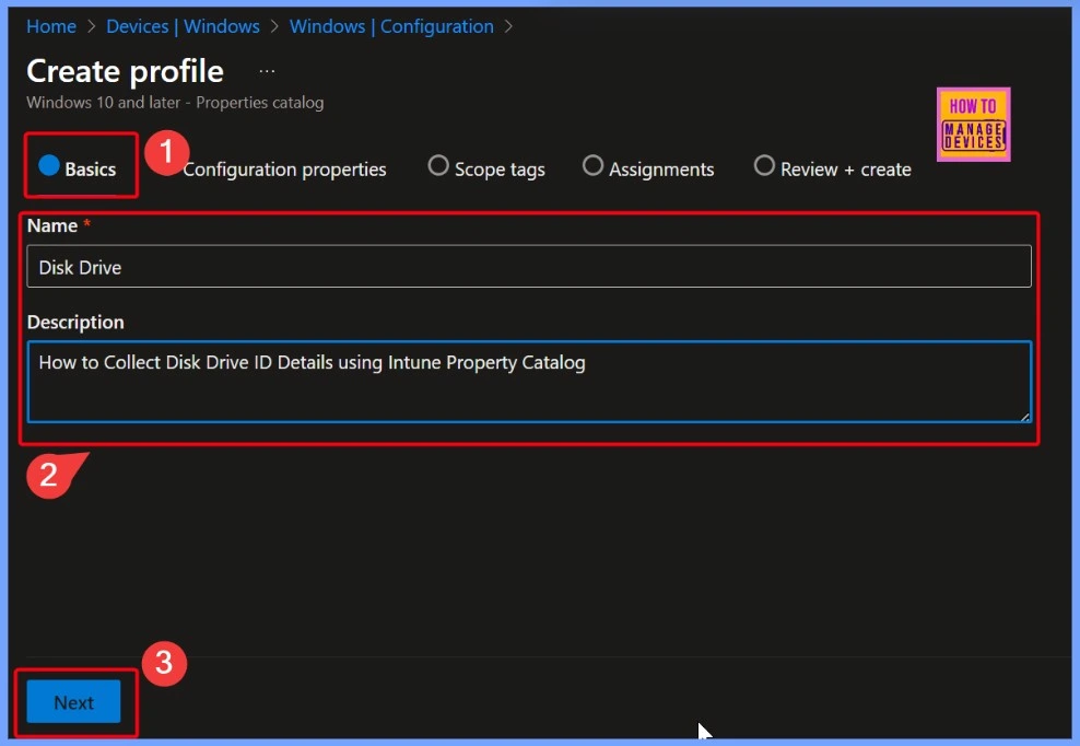 How to Collect Disk Drive ID Details using Intune Property Catalog 2 How to Collect Disk Drive ID Details using Intune Property Catalog - Fig.2