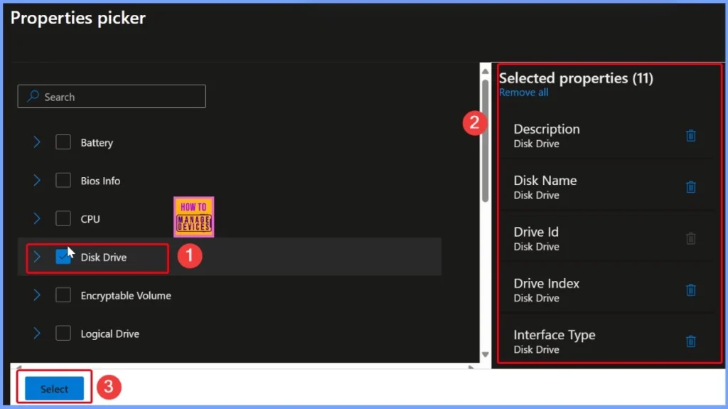 How to Collect Disk Drive ID Details using Intune Property Catalog 4 How to Collect Disk Drive ID Details using Intune Property Catalog - Fig.4