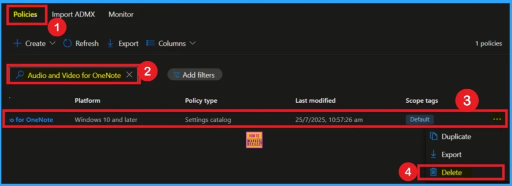 Enable Disable OneNote Audio Search for User Policy using Intune 13 Enable Disable OneNote Audio Search for User Policy using Intune - Fig.12
