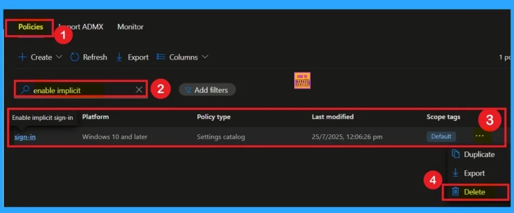 Enable Disable Implicit Sign-in Policy in Microsoft Edge Browser using Intune Policy 12 Enable Disable Implicit Sign-in Policy in Microsoft Edge Browser using Intune Policy - Fig.12
