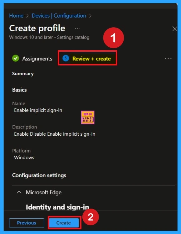 Enable Disable Implicit Sign-in Policy in Microsoft Edge Browser using Intune Policy 8 Enable Disable Implicit Sign-in Policy in Microsoft Edge Browser using Intune Policy - Fig.8