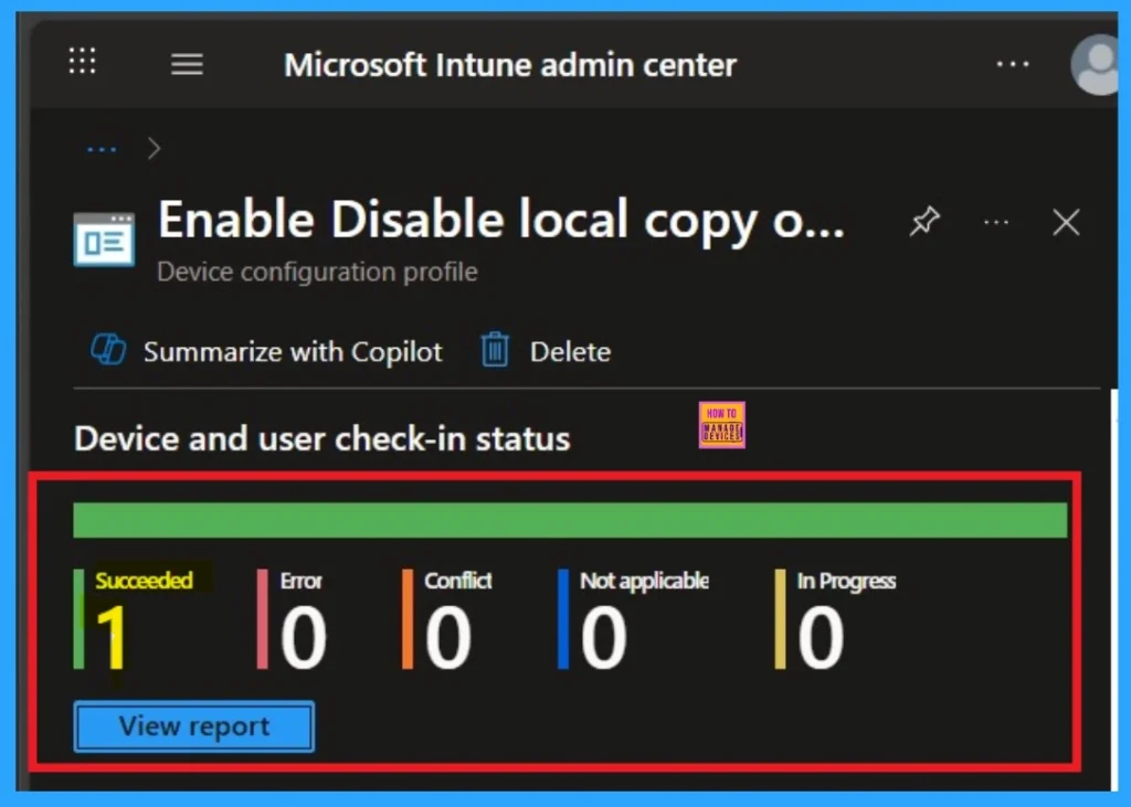 Enable Disable Local Copy of User's Offline Files Policy using Intune 10 Enable Disable Local Copy of User's Offline Files Policy using Intune - Fig. 10