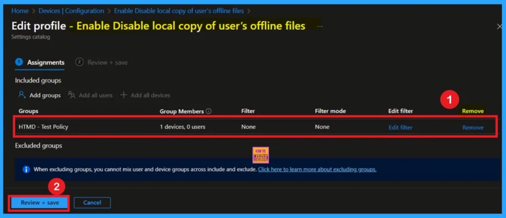 Enable Disable Local Copy of User's Offline Files Policy using Intune 12 Enable Disable Local Copy of User's Offline Files Policy using Intune - Fig. 10