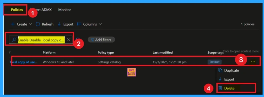 Enable Disable Local Copy of User's Offline Files Policy using Intune 13 Enable Disable Local Copy of User's Offline Files Policy using Intune 1