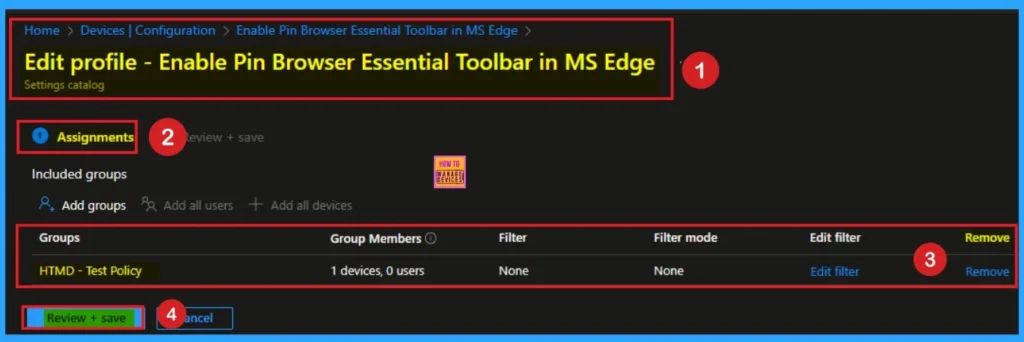 Enable Pin Browser Essential Toolbar in MS Edge for Monitor Performance using Intune 12 Enable Pin Browser Essential Toolbar in MS Edge for Monitor Performance using Intune - Fig.12