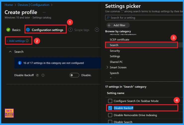 Customize Windows Search Indexing Behavior using Intune's Backoff Policy 5 Customize Windows Search Indexing Behavior using Intune's Backoff Policy - Fig.4