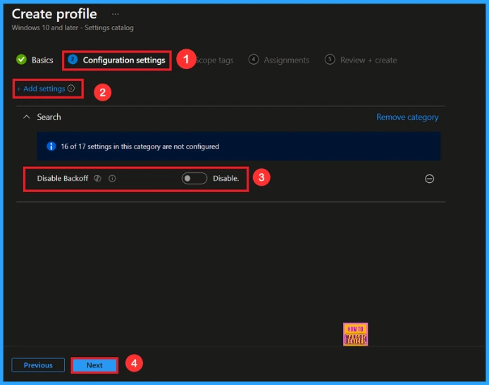 Customize Windows Search Indexing Behavior using Intune's Backoff Policy 6 Customize Windows Search Indexing Behavior using Intune's Backoff Policy - Fig.5