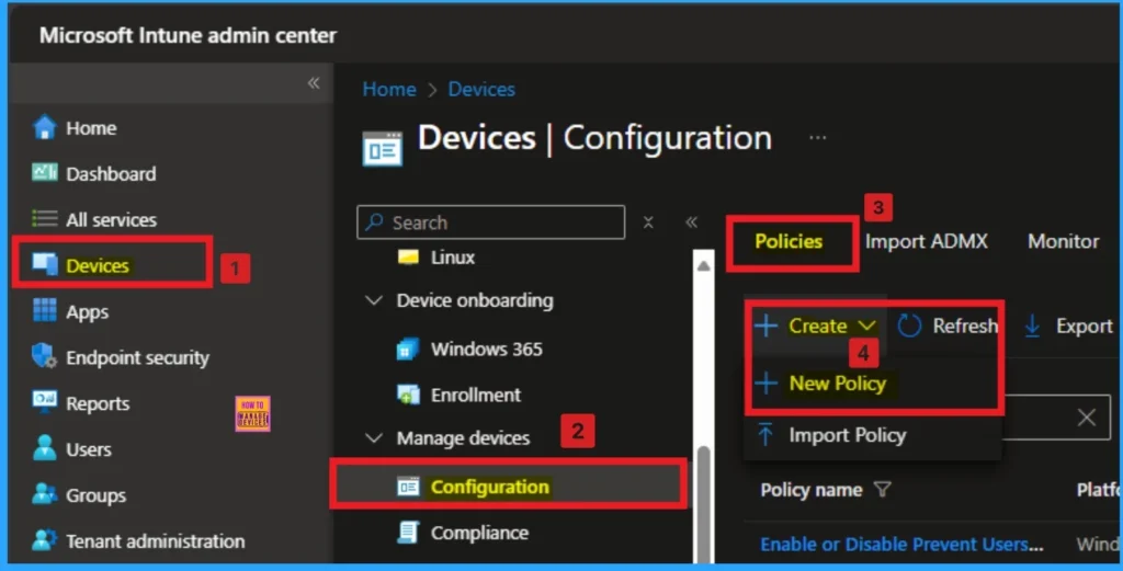 Enable or Disable Favorites Bar Policy in MS Edge Browser using Intune 1 Enable or Disable Favorites Bar Policy in MS Edge Browser using Intune - Fig.1