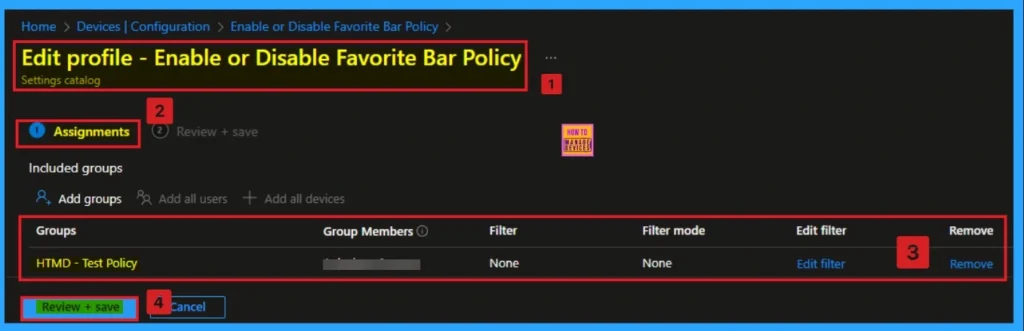 Enable or Disable Favorites Bar Policy in MS Edge Browser using Intune 12 Enable or Disable Favorites Bar Policy in MS Edge Browser using Intune - Fig.12