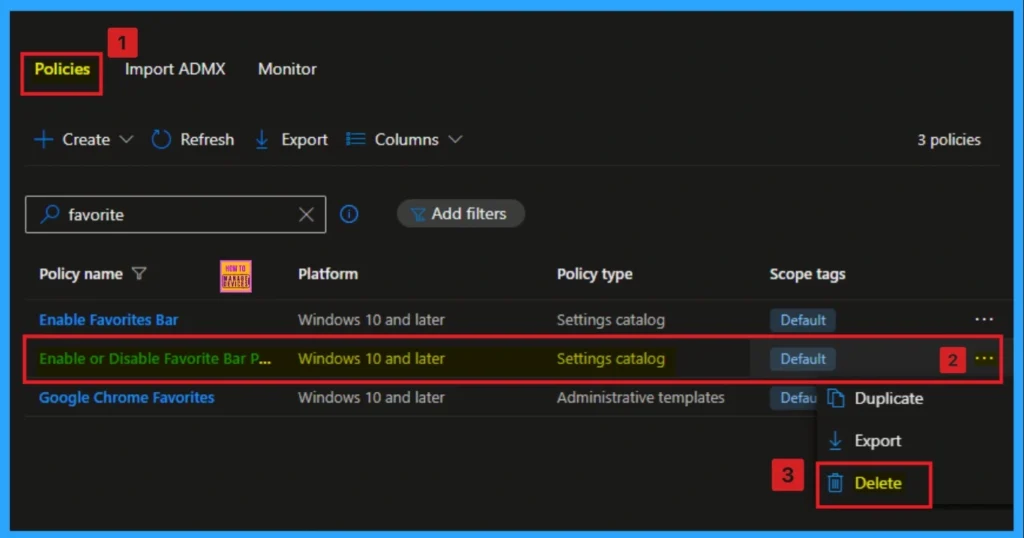 Enable or Disable Favorites Bar Policy in MS Edge Browser using Intune 13 Enable or Disable Favorites Bar Policy in MS Edge Browser using Intune - Fig.13