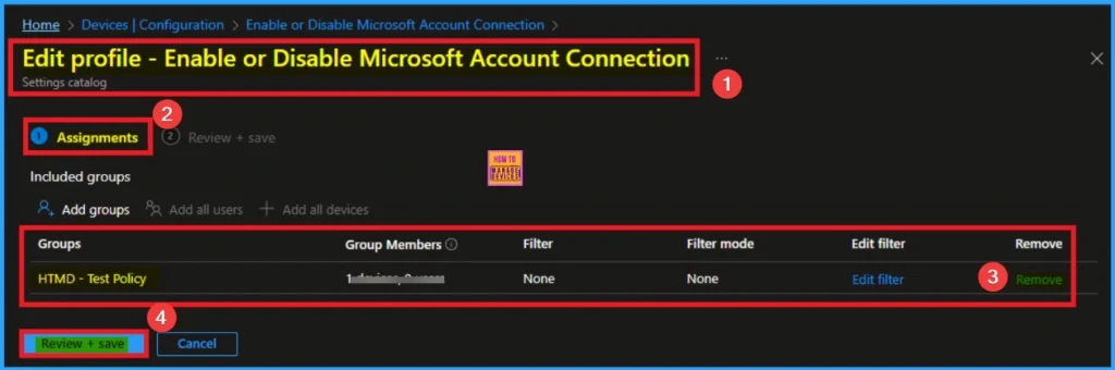 Enable or Disable Microsoft Account Connection Policy using Intune 13 Enable or Disable Microsoft Account Connection Policy using Intune - Fig.1