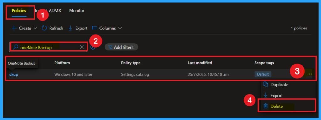 Enable or Disable OneNote Backup Copies to Keep Policy in MS Intune 13 Enable or Disable OneNote Backup Copies to Keep Policy in MS Intune -Fig.12