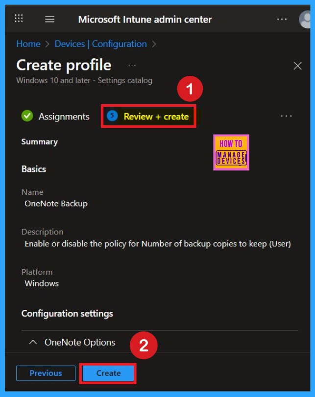 Enable or Disable OneNote Backup Copies to Keep Policy in MS Intune 9 Enable or Disable OneNote Backup Copies to Keep Policy in MS Intune -Fig.8