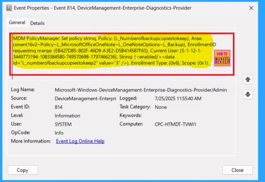 Enable or Disable OneNote Backup Copies to Keep Policy in MS Intune 11 Enable or Disable OneNote Backup Copies to Keep Policy in MS Intune -Fig.10