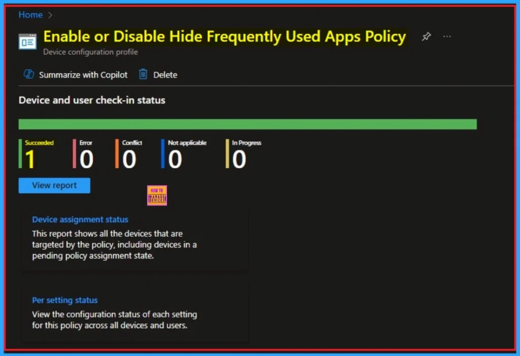 Hide Frequently Used Apps from Start Menu using Intune Policy 12 Hide Frequently Used Apps from Start Menu using Intune Policy - Fig.12