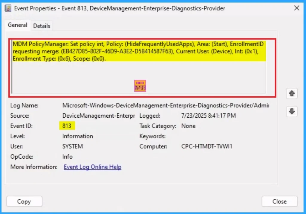 Hide Frequently Used Apps from Start Menu using Intune Policy 13 Hide Frequently Used Apps from Start Menu using Intune Policy - Fig.13