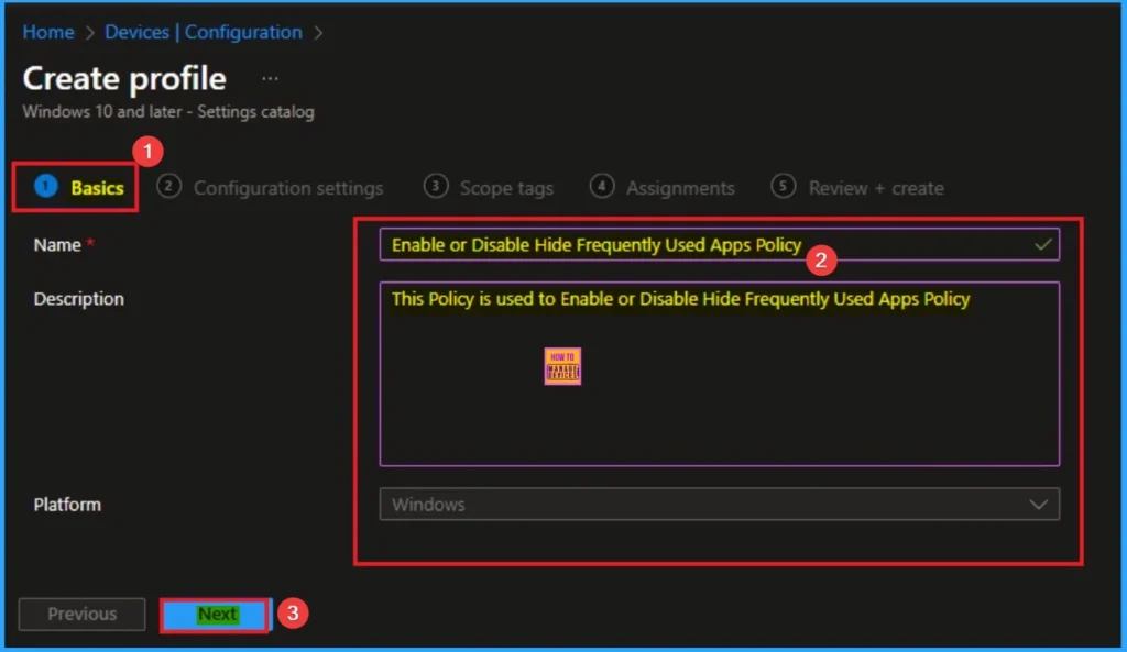Hide Frequently Used Apps from Start Menu using Intune Policy 5 Hide Frequently Used Apps from Start Menu using Intune Policy - Fig.5