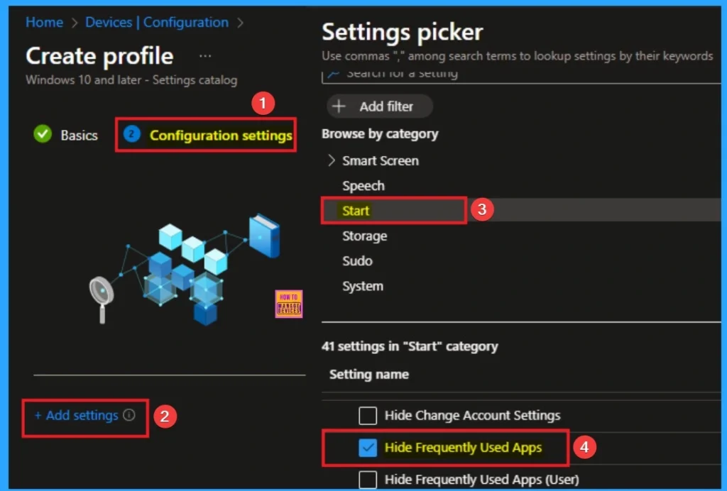 Hide Frequently Used Apps from Start Menu using Intune Policy 6 Hide Frequently Used Apps from Start Menu using Intune Policy - Fig.6