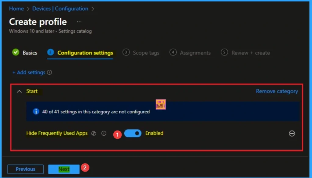 Hide Frequently Used Apps from Start Menu using Intune Policy 8 Hide Frequently Used Apps from Start Menu using Intune Policy - Fig.8
