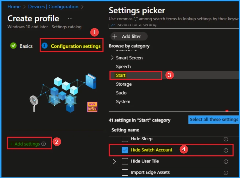 How to Show or Hide Switch Account Option in Windows Start Menu using Intune Policy 5 How to Show or Hide Switch Account Option in Windows Start Menu using Intune Policy - Fig.5