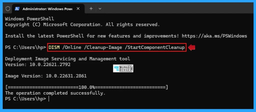 How to Analyse and Clean up Component Store WinSxS Folder in Windows 11 9 How to Analyse and Clean Up Component Store WinSxS folder in Windows 11 - Fig. 8