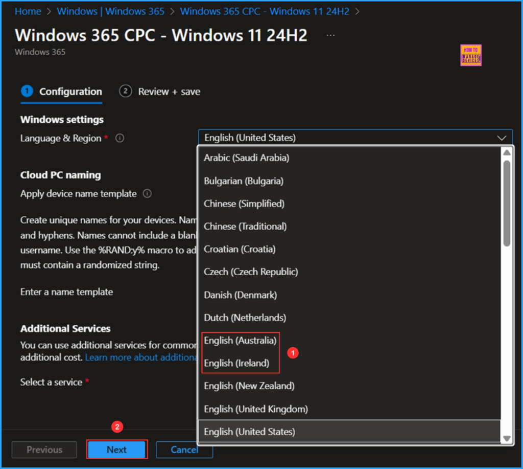 How to Change Two New Display Language Packs for Windows 365 Cloud PCs using Intune 4 How to Change Two New Display Language Packs for Windows 365 Cloud PCs using Intune. Fig. 4