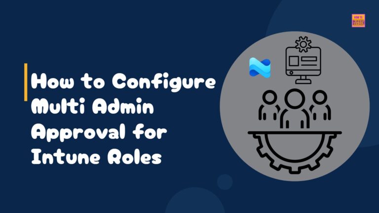 How to Configure Multi Admin Approval for Intune Roles. Fig. 1