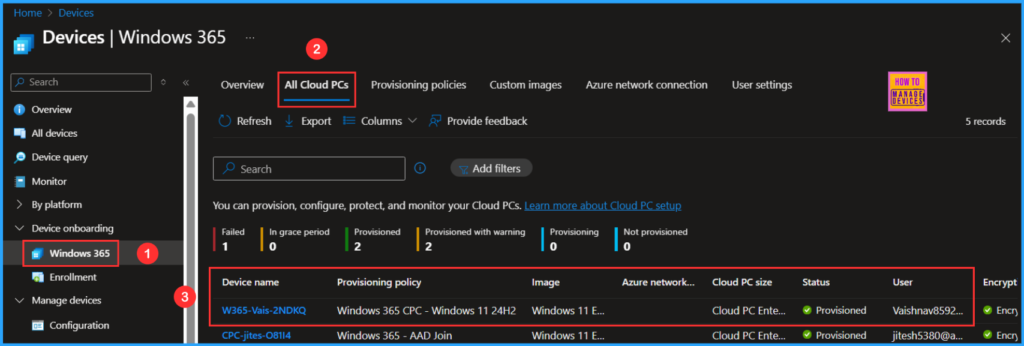 How to Create a New Windows 365 Provisioning Policy in Intune 16 How to Create a New Windows 365 Provisioning policy in Intune. Fig. 9