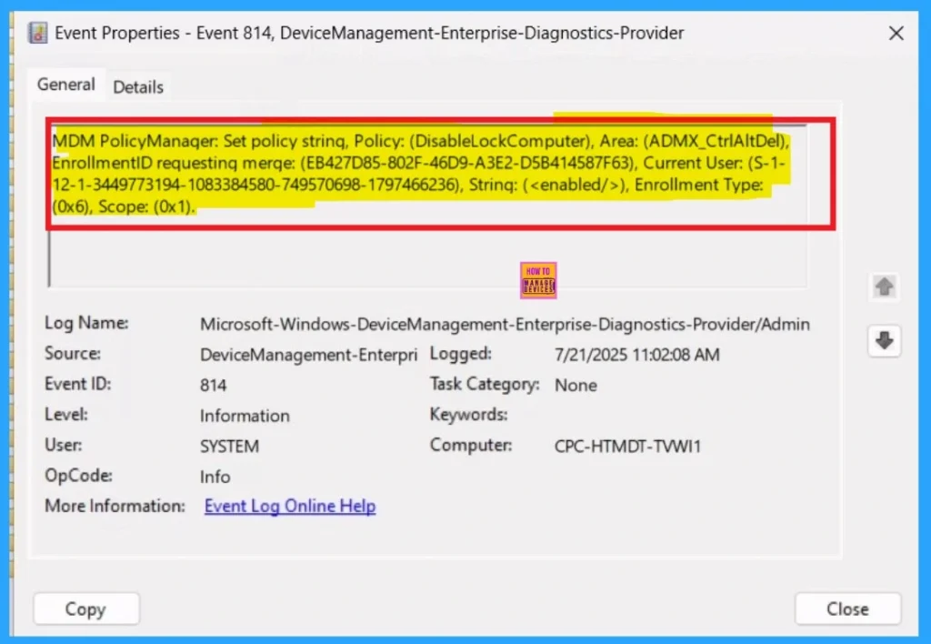 Control System Lock Screen Policy for Users with Intune 11 Control System Lock Screen Policy for Users with Intune -Fig. 11