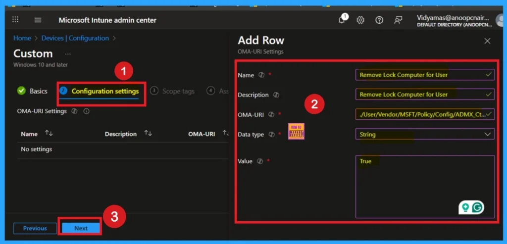 Control System Lock Screen Policy for Users with Intune 14 Control System Lock Screen Policy for Users with Intune -Fig. 14