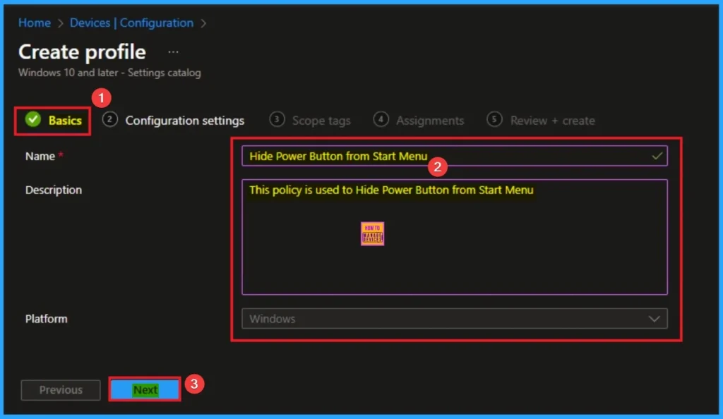 How to Hide Shutdown Restart Sleep and Hibernate from Start Menu using Intune Policy 5 How to Hide Shutdown Restart Sleep and Hibernate from Start Menu using Intune Policy - Fig.5