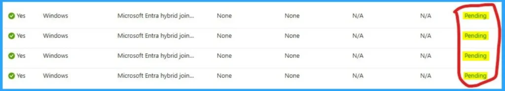How to Resolve Issue on Hybrid Entra ID Device Stuck in Pending During Intune Enrollment 3 How to Resolve Issue on Hybrid Entra ID Device Stuck in Pending During Intune Enrollment - Fig.3 - Creds to MS