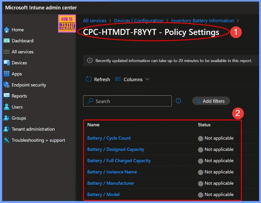 How to Track Device Battery Information using Intune Property Catalog 11 How to Track Device Battery Information using Intune Property Catalog - Fig.11