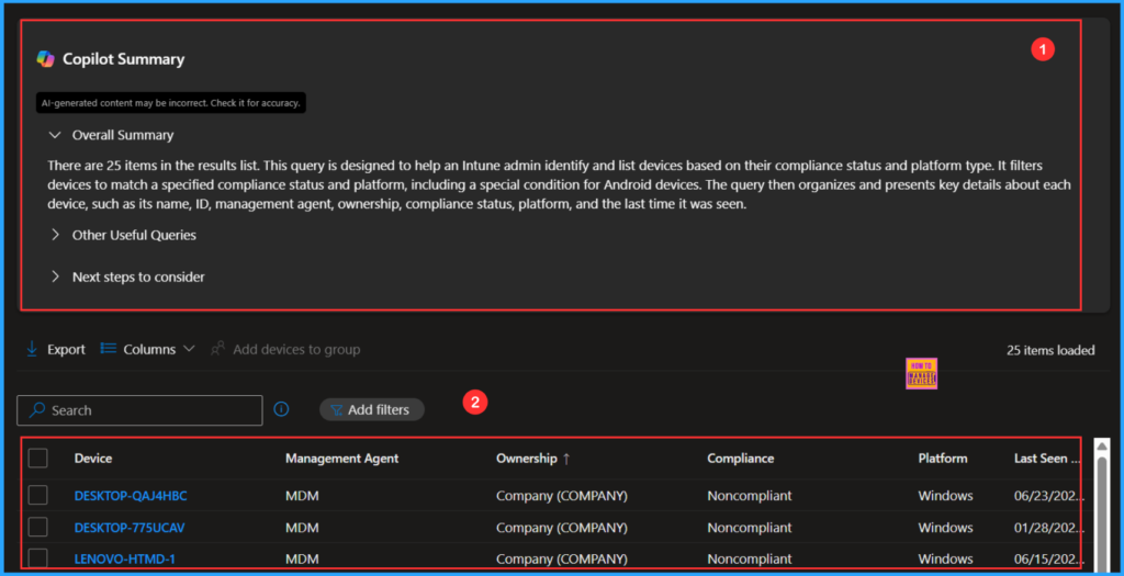 How Microsoft Security Copilot Improves Intune Admin Center Efficiency 5 How Microsoft Security Copilot Improves Intune Admin Center Efficiency. Fig. 5