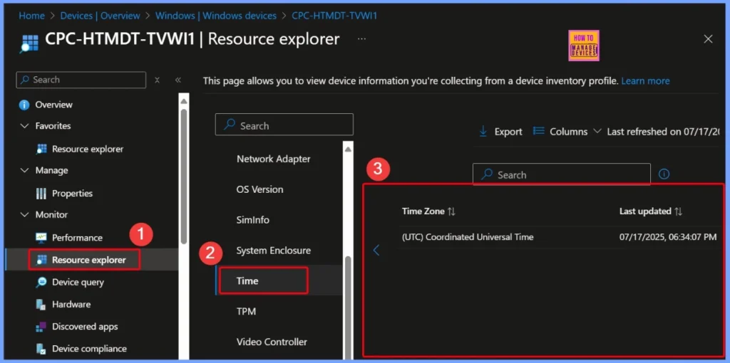 How to Track Time Zone Information from Windows Devices using Intune Inventory 12 How to Track Time Zone Information from Windows Devices using Intune Inventory - Fig.12