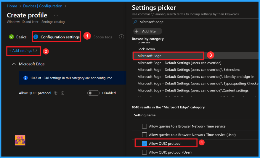 Accelerate Microsoft Edge Performance by Enabling the QUIC Protocol using Intune 4 Accelerate Microsoft Edge Performance by Enabling the QUIC Protocol Using Intune - Fig.3