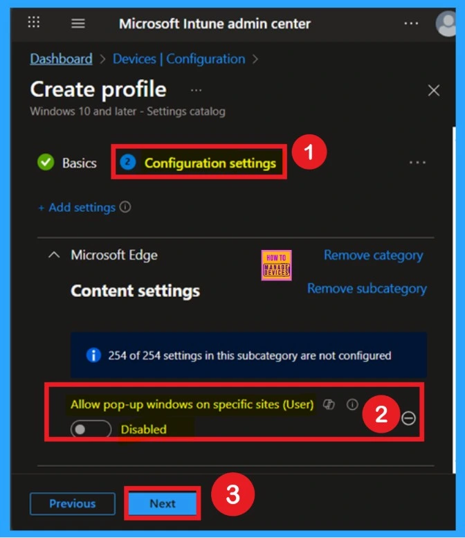 How to Control Default Pop-up for Specific Sites Using Intune Policy 5 How to Control Default Pop-up for Specific Sites Using Intune Policy - Fig.4