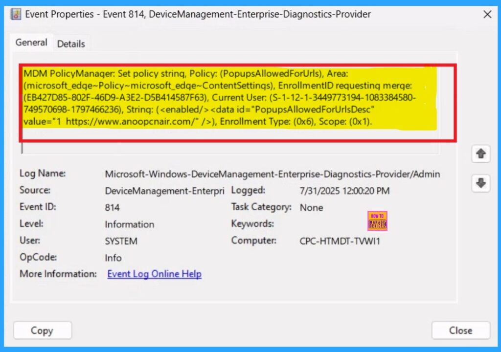 How to Control Default Pop-up for Specific Sites Using Intune Policy 11 How to Control Default Pop-up for Specific Sites Using Intune Policy- Fig.10