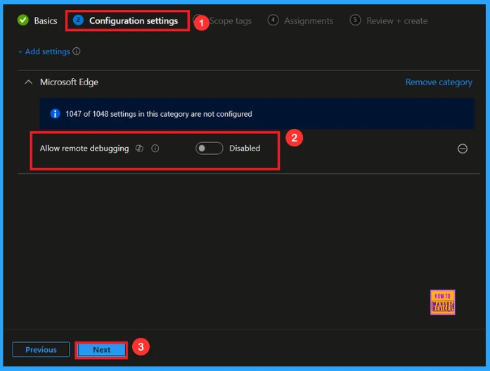 Enable Remote Debugging to Control User Access and Permissions for Microsoft Edge using Intune 5 Enable Remote Debugging to Control User Access and Permissions for Microsoft Edge using Intune - Fig.4