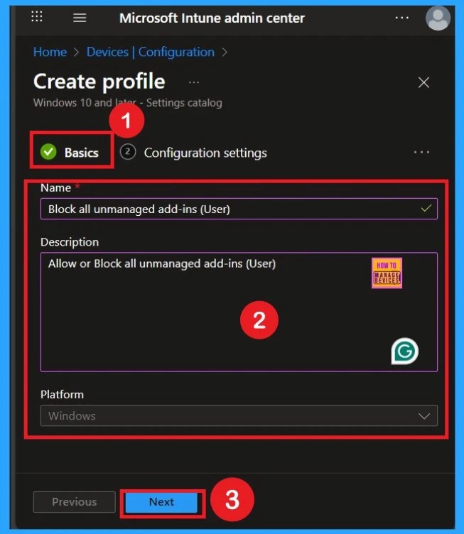 Allow or Block All Unmanaged Add-ins in OneNote using Intune Policy 3 Allow or Block All Unmanaged Add-ins in OneNote using Intune Policy -Fig.3
