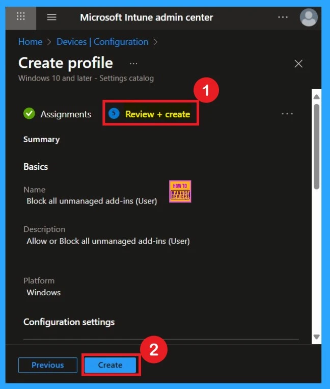 Allow or Block All Unmanaged Add-ins in OneNote using Intune Policy 9 Allow or Block All Unmanaged Add-ins in OneNote using Intune Policy -Fig.9