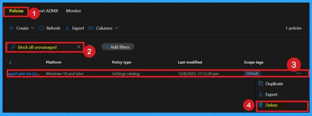 Allow or Block All Unmanaged Add-ins in OneNote using Intune Policy 13 Allow or Block All Unmanaged Add-ins in OneNote using Intune Policy -Fig.13