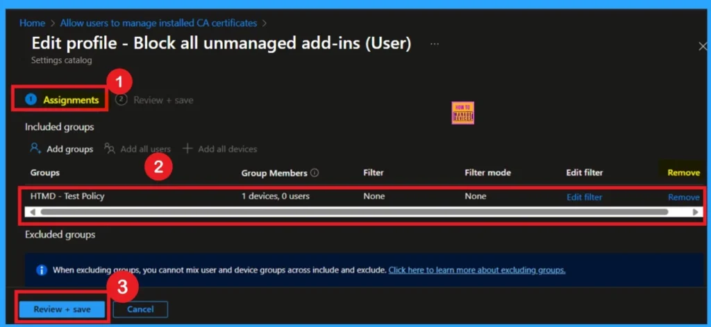 Allow or Block All Unmanaged Add-ins in OneNote using Intune Policy 12 Allow or Block All Unmanaged Add-ins in OneNote using Intune Policy -Fig.12